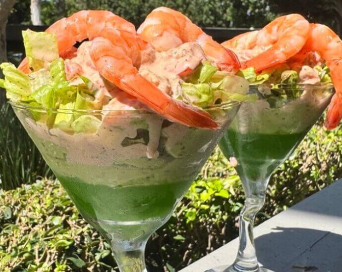 Trio Shrimp Cocktail by Chez Francois Cooking Classes at www.chezfrancois.net
