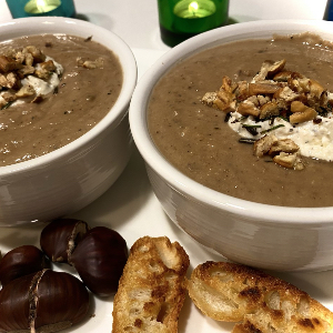 Chestnut and Wild Mushrooms Soup Chestnut and Wild Mushrooms Soup www.chezfrancois.net