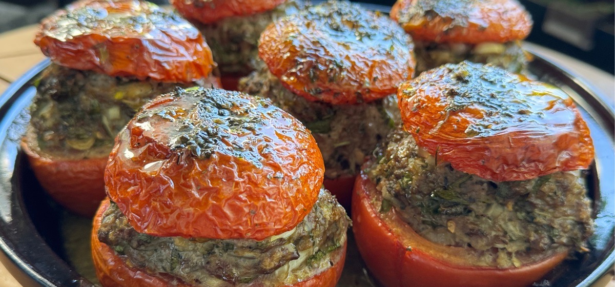 Provençal French Stuffed Tomatoes www.chezfrancois.net