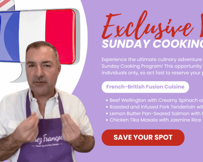 VIP Sunday Cooking Program by Chez Francois