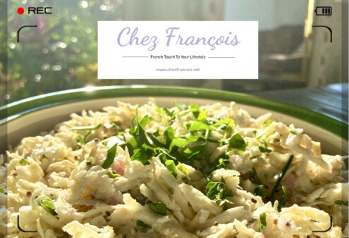 CELERIAC REMOULADE (Rémoulade de Céleri-Rave) by Chez Francois CELERIAC REMOULADE at www.chezfrancois.net