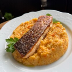 Crispy-Skin Salmon CRISPY SKIN SALMON www.chezfrancois.net