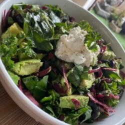 La Belle Vie Dandelion Beet Salad www.chezfrancois.net