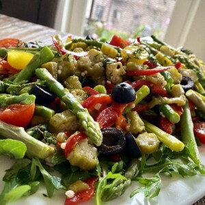 The Okra Show Okra Lime Asparagus Salad www.chezfrancois.net