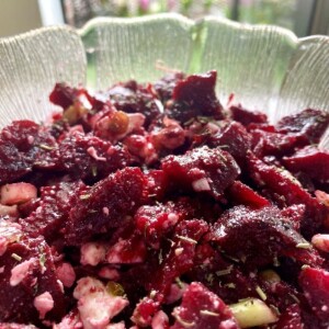 Beet it, John! Beet Feta Salad www.chezfrancois.net