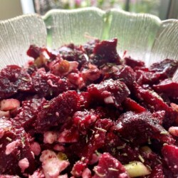 Beet it, John! Beet Feta Salad www.chezfrancois.net