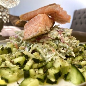 Wild River SALMON SALAD www.chezfrancois.net