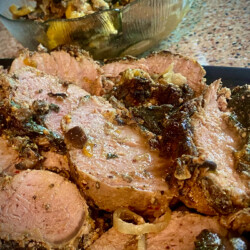 Pork Tenderloin Stuffed with Mushrooms, Spinach and Cheese Pork Tenderloin Stuffed with Mushrooms, Spinach and Cheese at chezfrancois.com