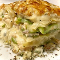 Asparagus & Salmon Lasagna asparagus salmon lasagna www.chezfrancois.net