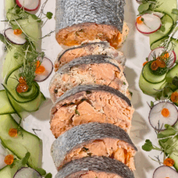 Cold Salmon Roulade with Crab & Shrimp Mousseline Cold Salmon Roulade with Crab & Shrimp Mousseline - chezfrancois.net