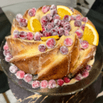 Christmas Cranberry Orange Cake Christmas Cranberry Orange Cake with Sugared Cranberries www.chezfrancois.net