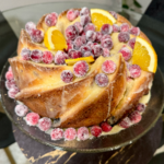 Christmas Cranberry Orange Cake Christmas Cranberry Orange Cake with Sugared Cranberries www.chezfrancois.net