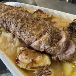 Roasted and Infused Pork Tenderloin with Green Apple Sauce VIP Cooking Program Roasted and Infused Pork Tenderloin with Green Apple Sauce