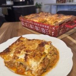 Lasagna with Chez François Bolognese, Béchamel, and Fresh Mozzarella Lasagna with Chez François Bolognese, Béchamel, and Fresh Mozzarella - VIP Cooking Program by Chez François