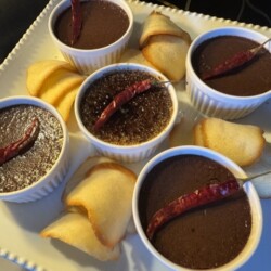 Mexican Chocolate Crème Brûlée with French classic Almond Tuiles