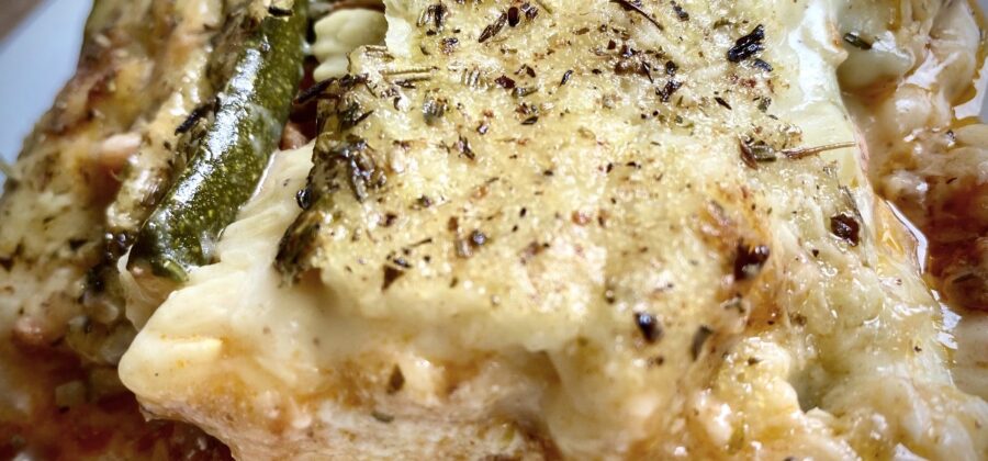 CHEZ FRANCOIS COOKING: CREAMY ZUCCHINI GRATIN WITH BECHAMEL & BEEF