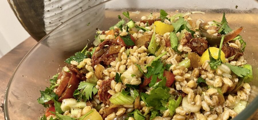 CHEZ FRANCOIS COOKING: FARRO AL FRESCO SALAD