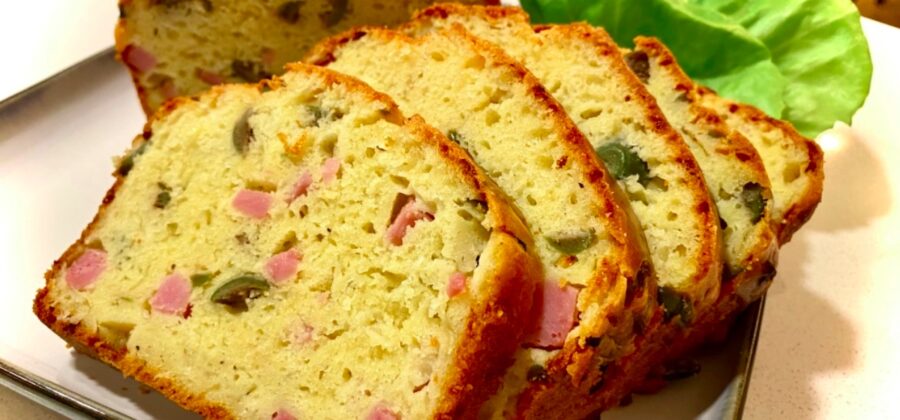 CHEZ FRANCOIS COOKING CLASS: CAKE AUX OLIVES, FROMAGE ET JAMBON (HAM, CHEESE AND OLIVE CAKE)