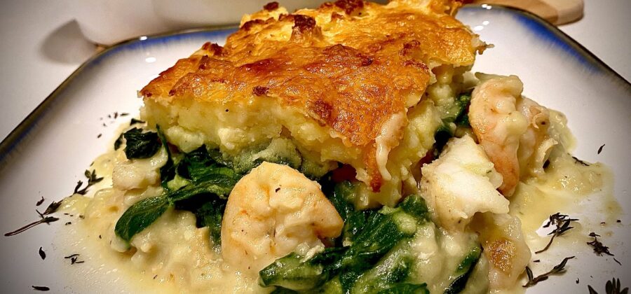 CHEZ FRANCOIS COOKING: FISH PIE (GRATIN DE POISSONS)